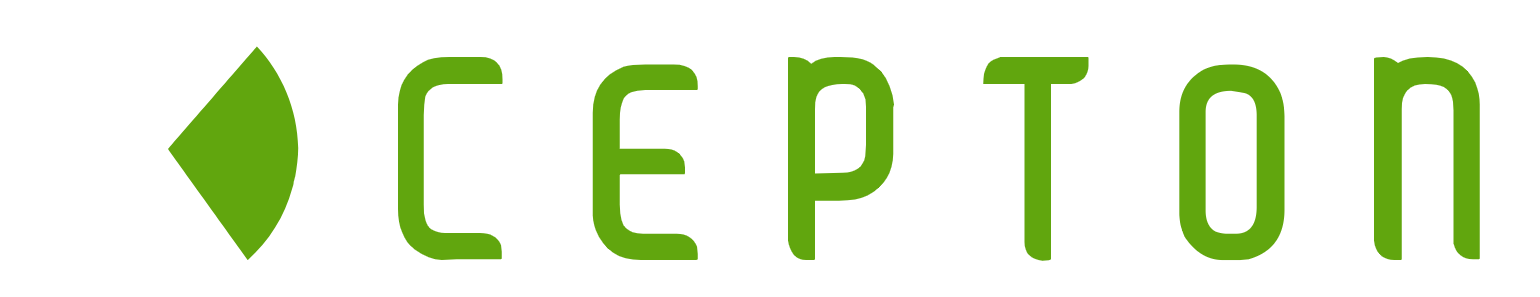 Cepton logo large for dark backgrounds (transparent PNG)