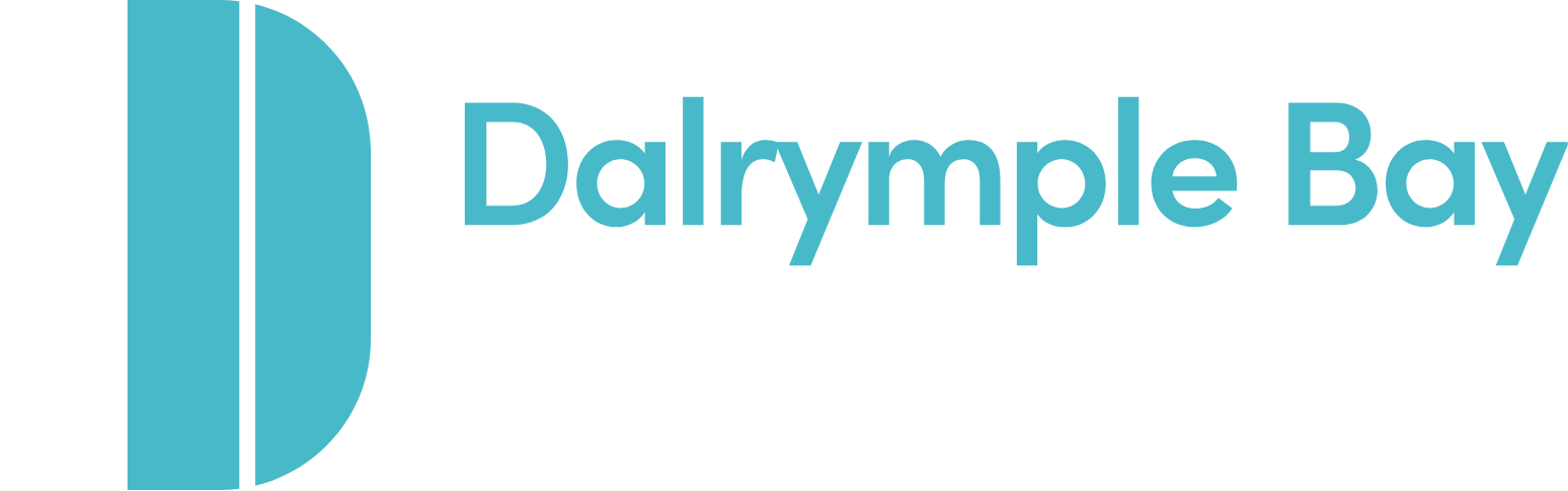 Dalrymple Bay Infrastructure logo fulle size on a dark background (transparent PNG)
