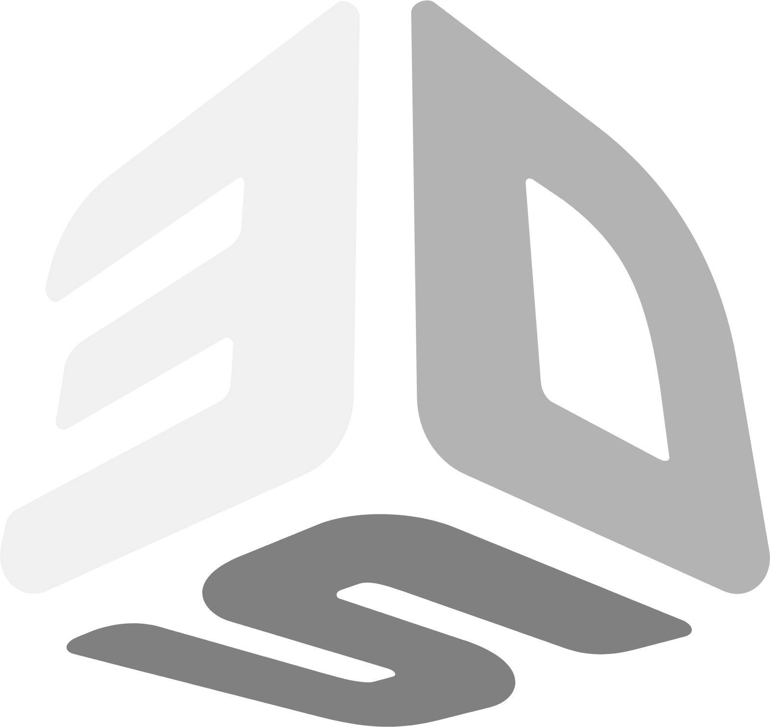3D Systems Logo für dunkle Hintergründe (transparentes PNG)