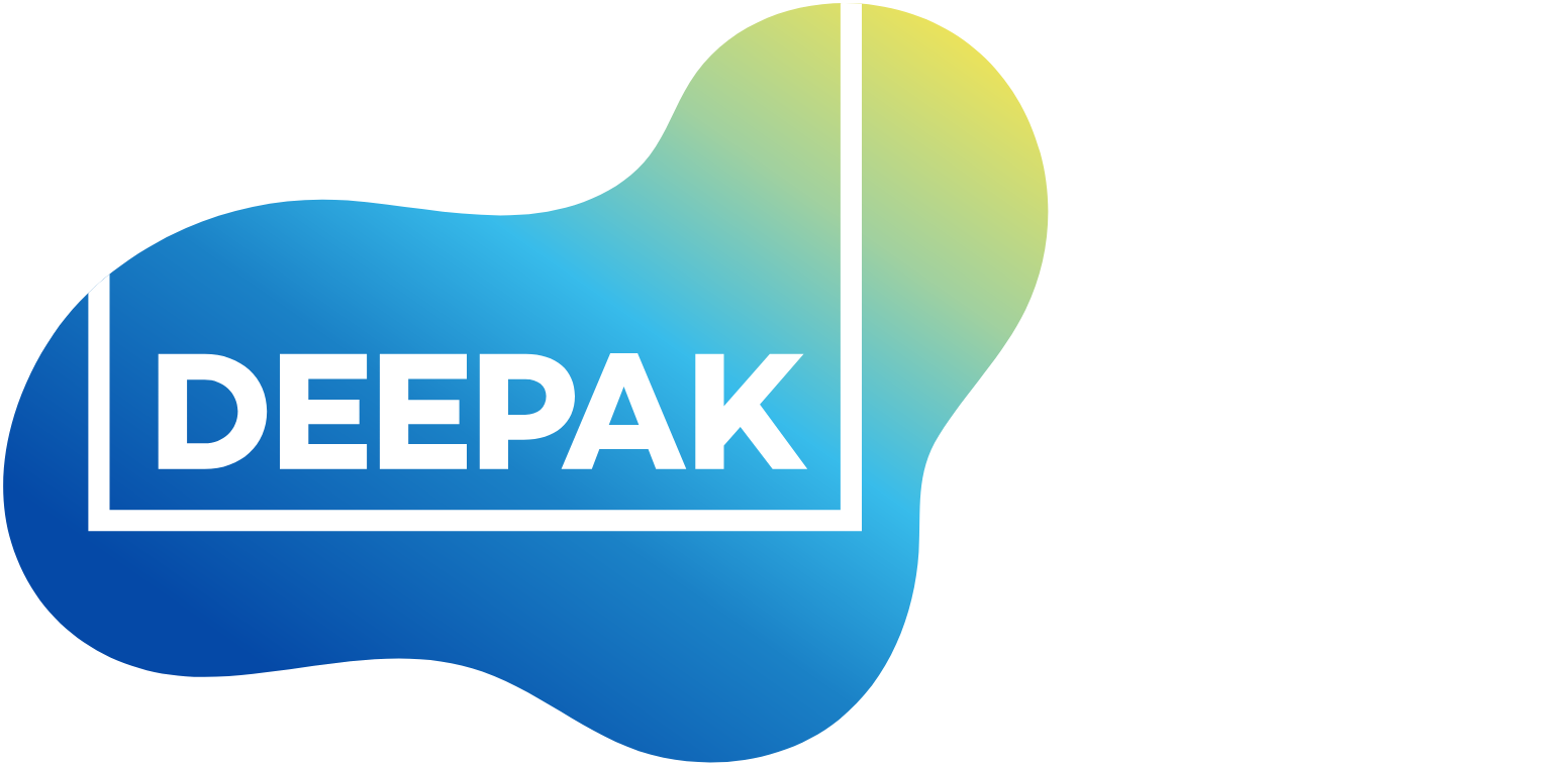 Deepak Nitrite logo fulle size on a dark background (transparent PNG)