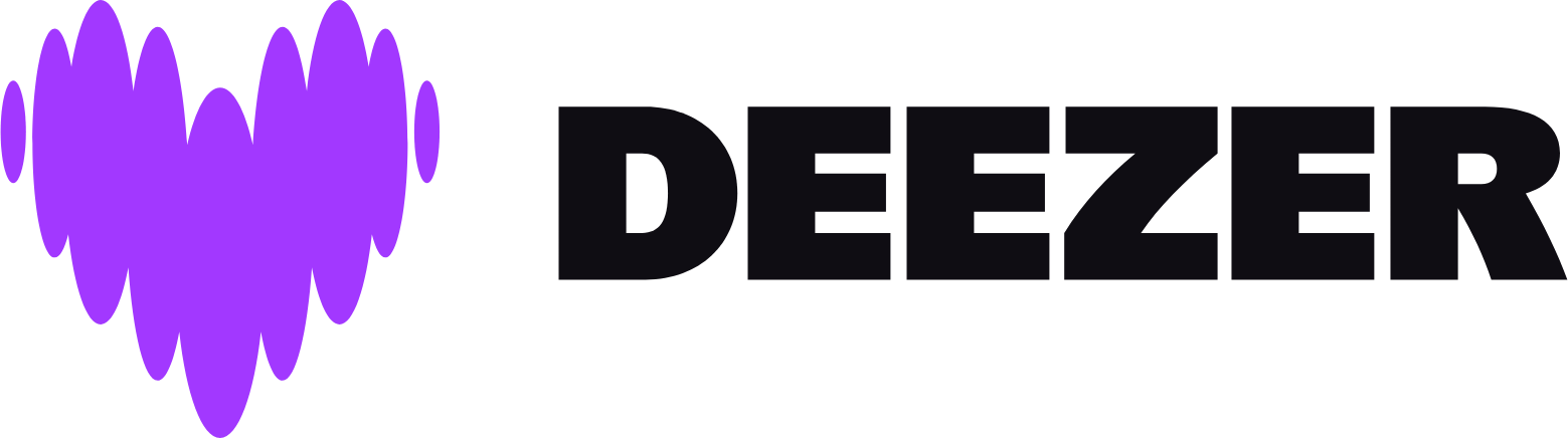 Deezer logo large (transparent PNG)