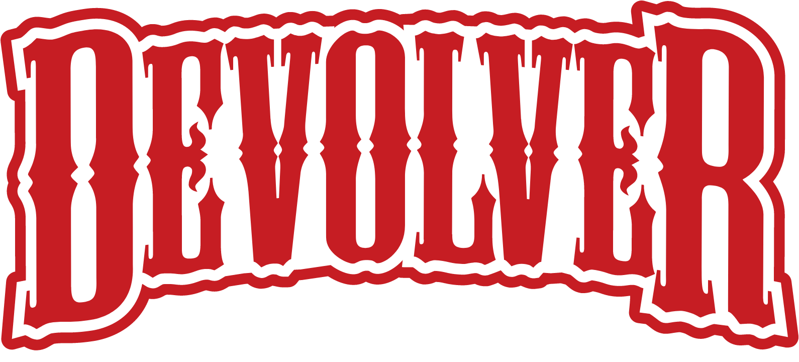 Devolver Digital logo grand pour les fonds sombres (PNG transparent)