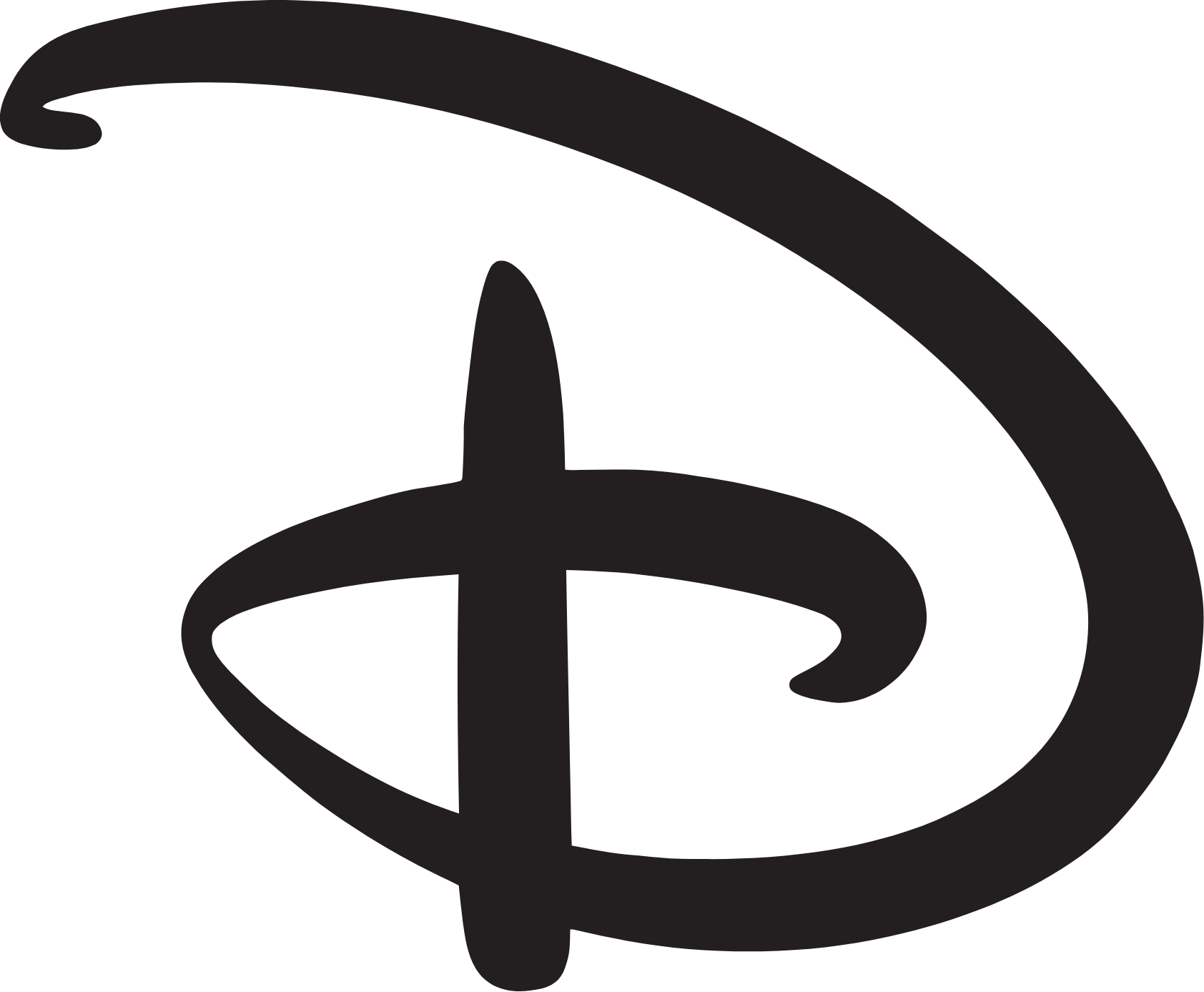 Walt Disney logo (transparent PNG)