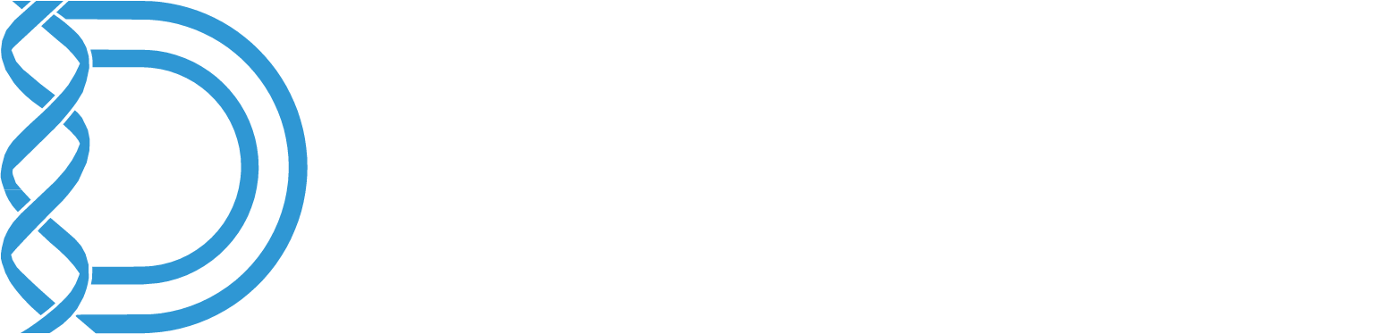 Design Therapeutics Logo groß für dunkle Hintergründe (transparentes PNG)