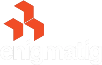 Enigmatig Logo groß für dunkle Hintergründe (transparentes PNG)