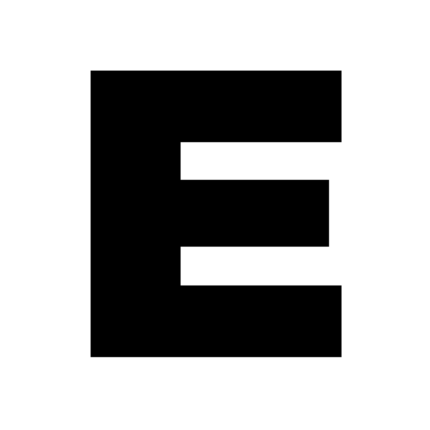 E INC (E Automotive) logo pour fonds sombres (PNG transparent)