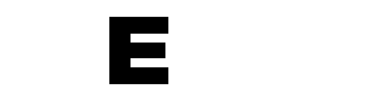 E INC (E Automotive) logo grand pour les fonds sombres (PNG transparent)