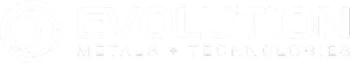 Evolution Metals & Technologies logo fulle size on a dark background (transparent PNG)