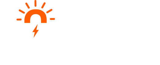 Sunrise New Energy logo large for dark backgrounds (transparent PNG)