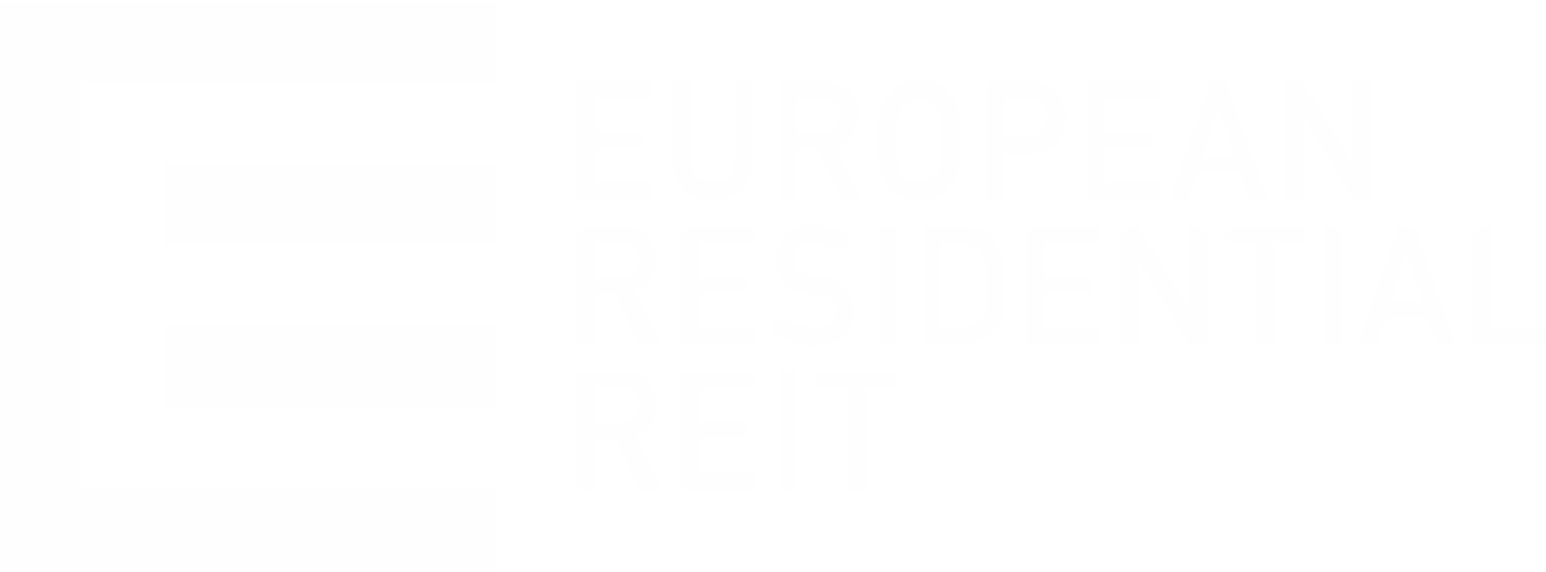 European Residential REIT logo grand pour les fonds sombres (PNG transparent)