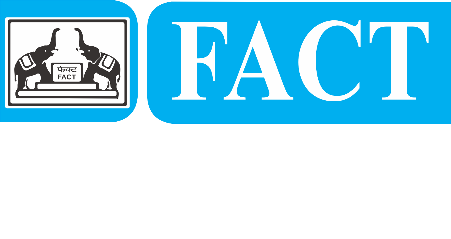 The Fertilisers And Chemicals Travancore Limited logo fulle size on a dark background (transparent PNG)