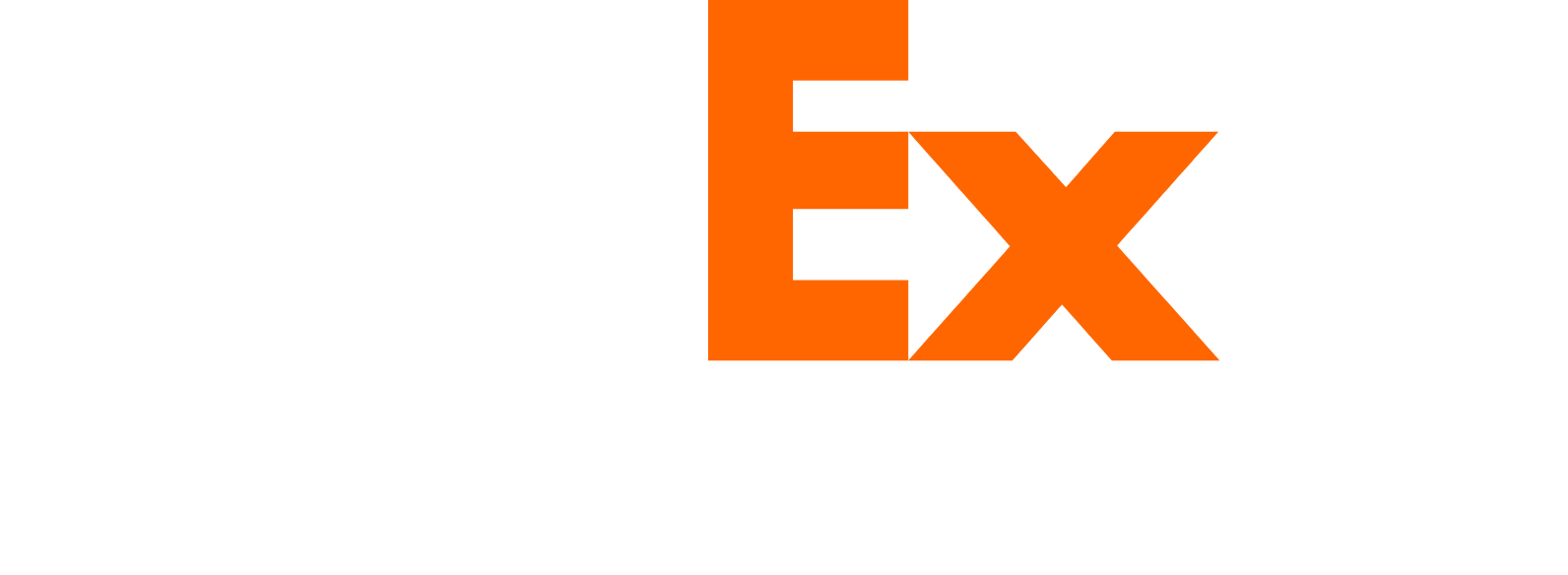 FedEx logo large for dark backgrounds (transparent PNG)