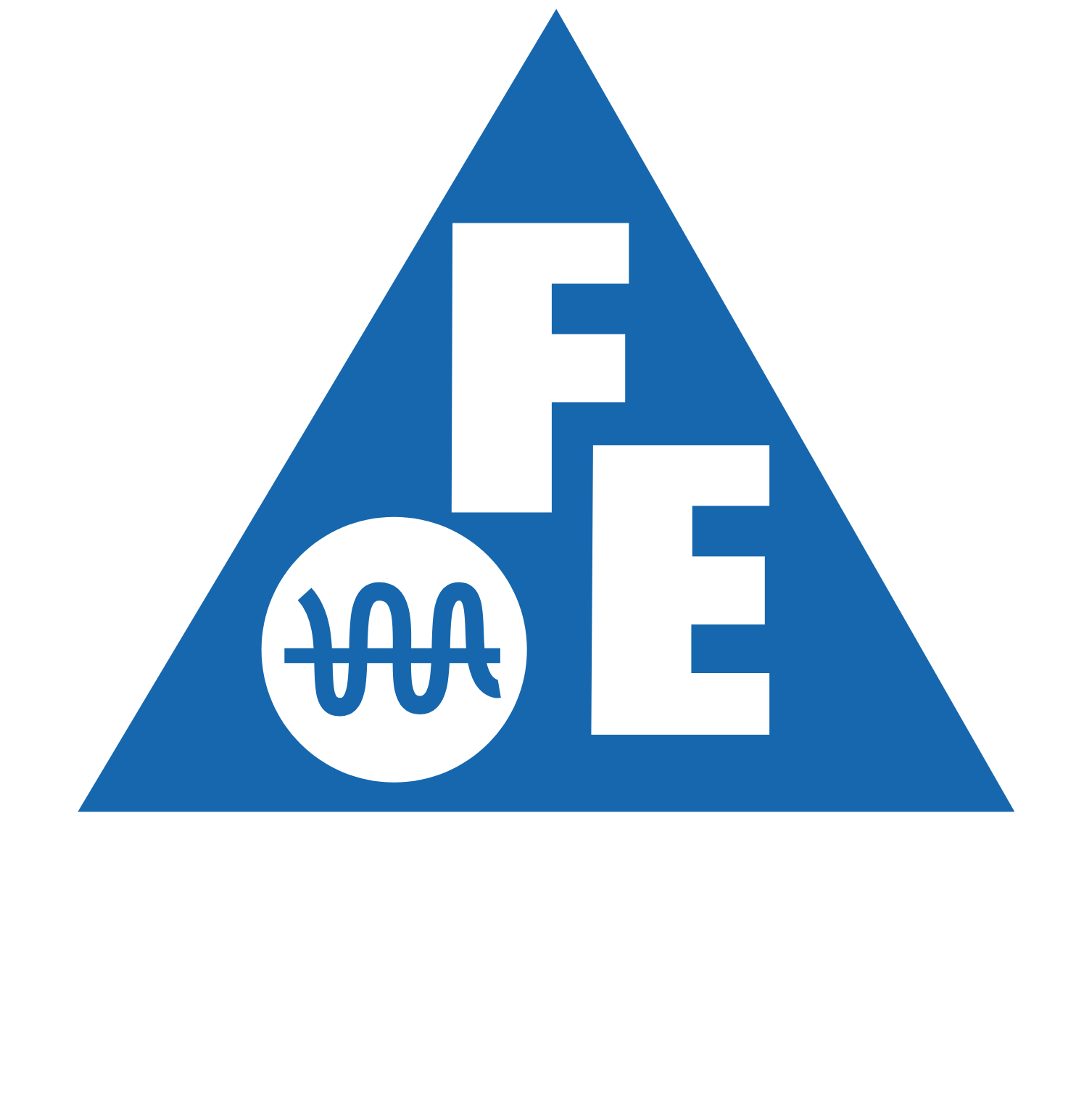 Frequency Electronics logo pour fonds sombres (PNG transparent)