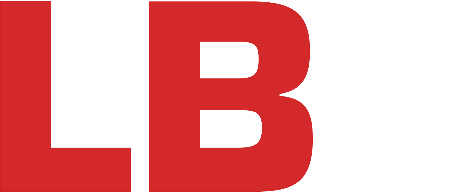 L.B. Foster logo for dark backgrounds (transparent PNG)