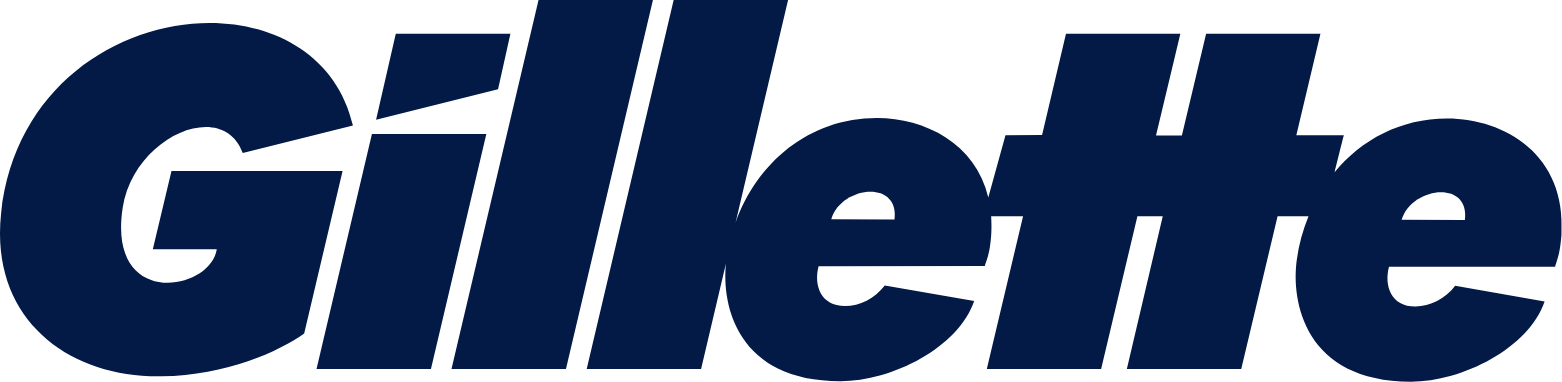 Gillette logo large (transparent PNG)