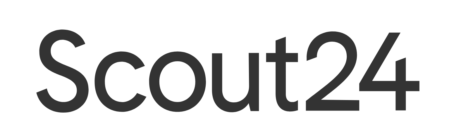 Scout24 (ImmoScout24) Logo für dunkle Hintergründe (transparentes PNG)