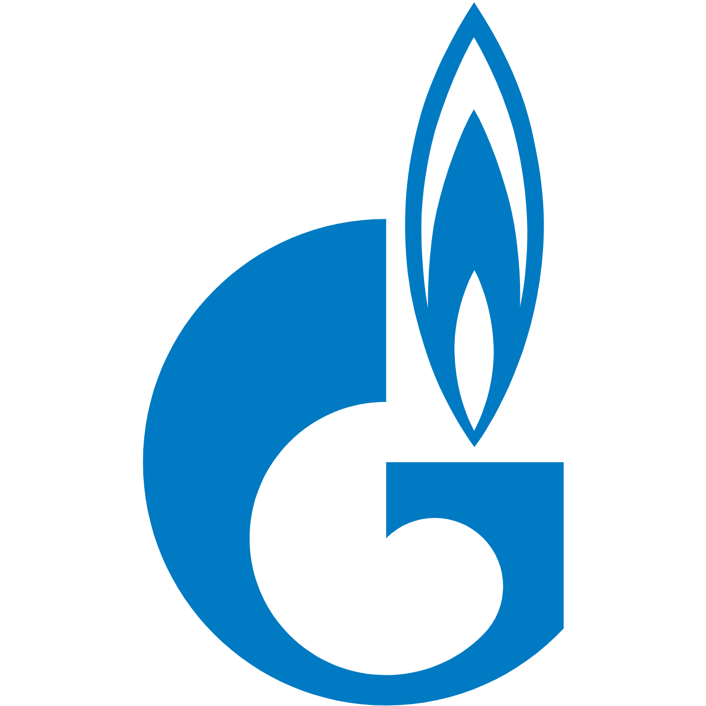 Gazprom logo (transparent PNG)