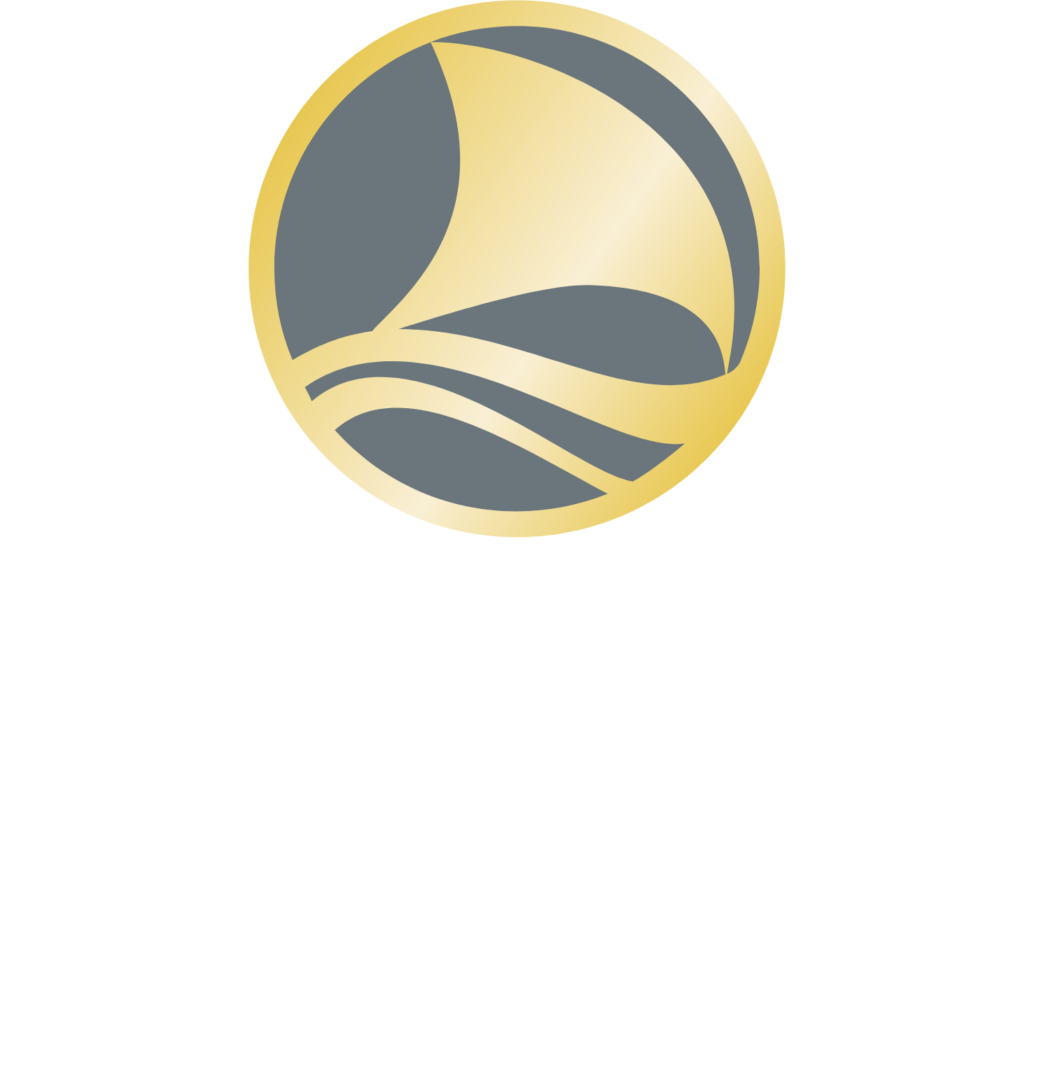 Gulf Hotels Group logo grand pour les fonds sombres (PNG transparent)