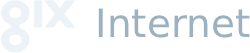 Gix Internet logo grand pour les fonds sombres (PNG transparent)