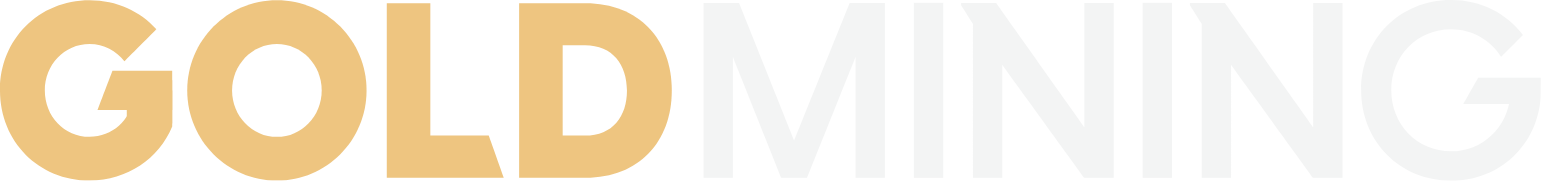 GoldMining Inc. Logo groß für dunkle Hintergründe (transparentes PNG)