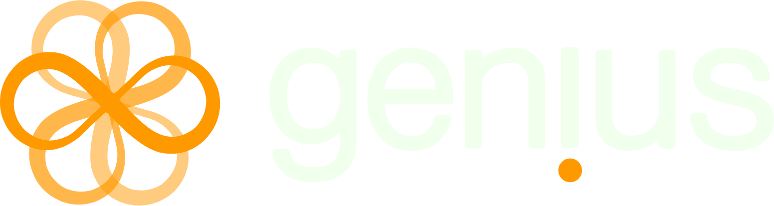 Genius Group logo grand pour les fonds sombres (PNG transparent)