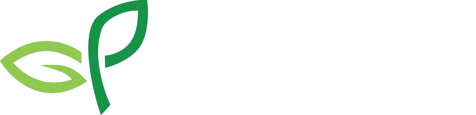 GreenPower Motor Company logo fulle size on a dark background (transparent PNG)