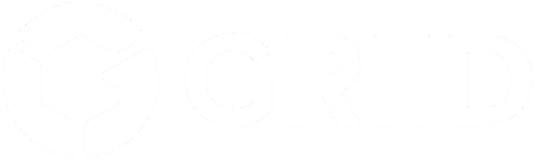 GRIID Infrastructure logo grand pour les fonds sombres (PNG transparent)