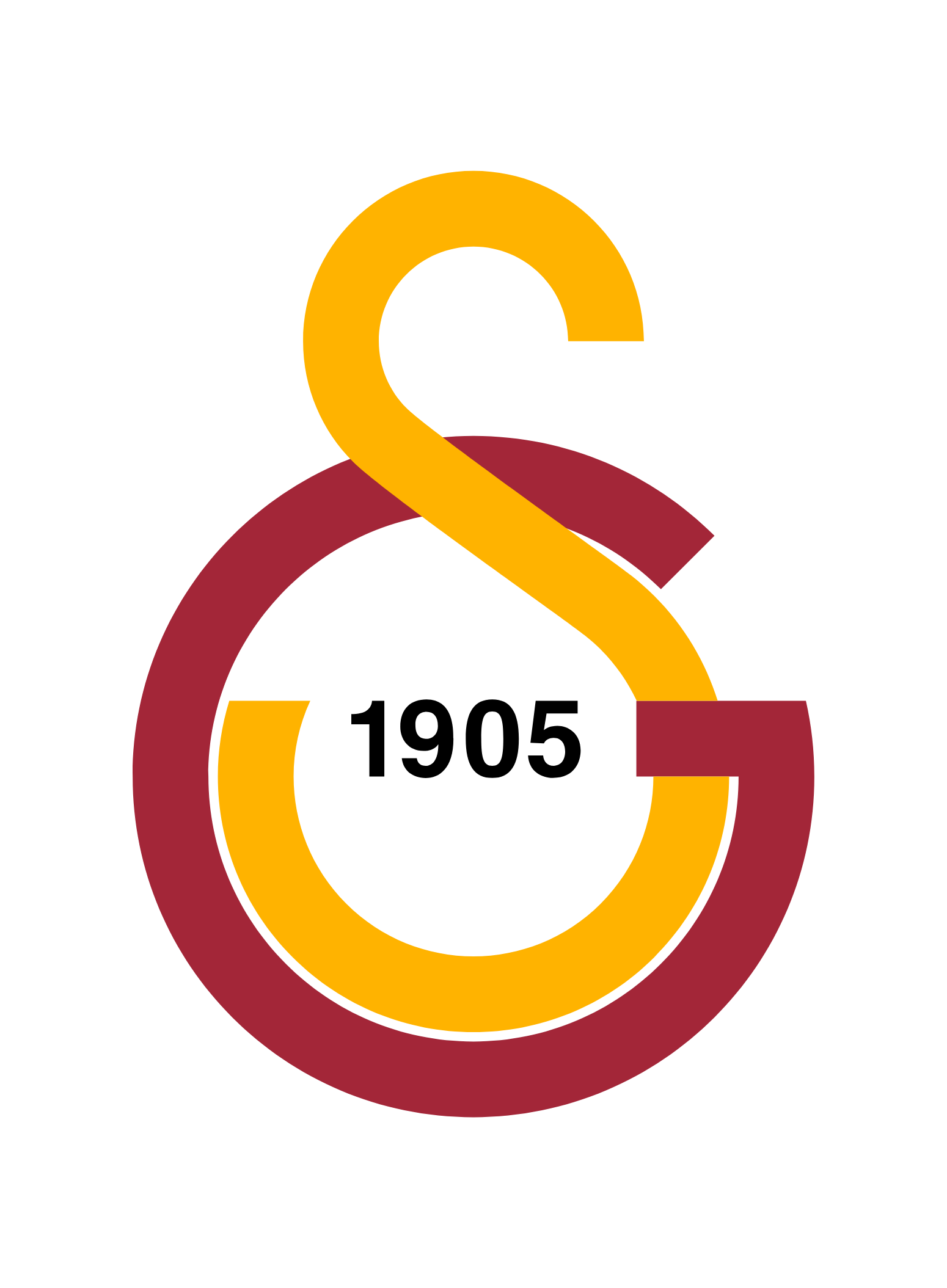 Galatasaray Sportif A.Ş logo on a dark background (transparent PNG)
