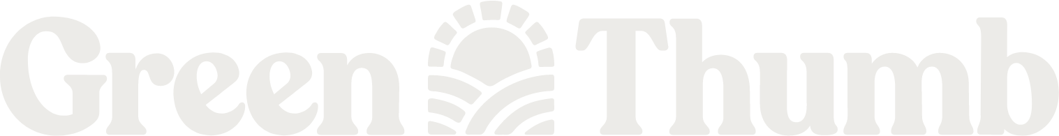 Green Thumb Industries logo grand pour les fonds sombres (PNG transparent)