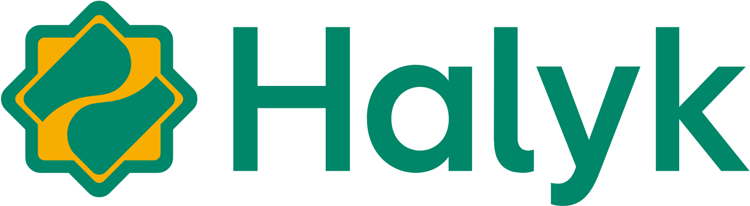 JSC Halyk Bank logo large (transparent PNG)