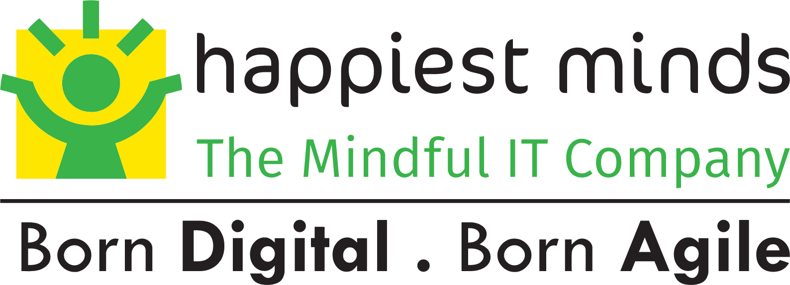 Happiest Minds Technologies logo large (transparent PNG)