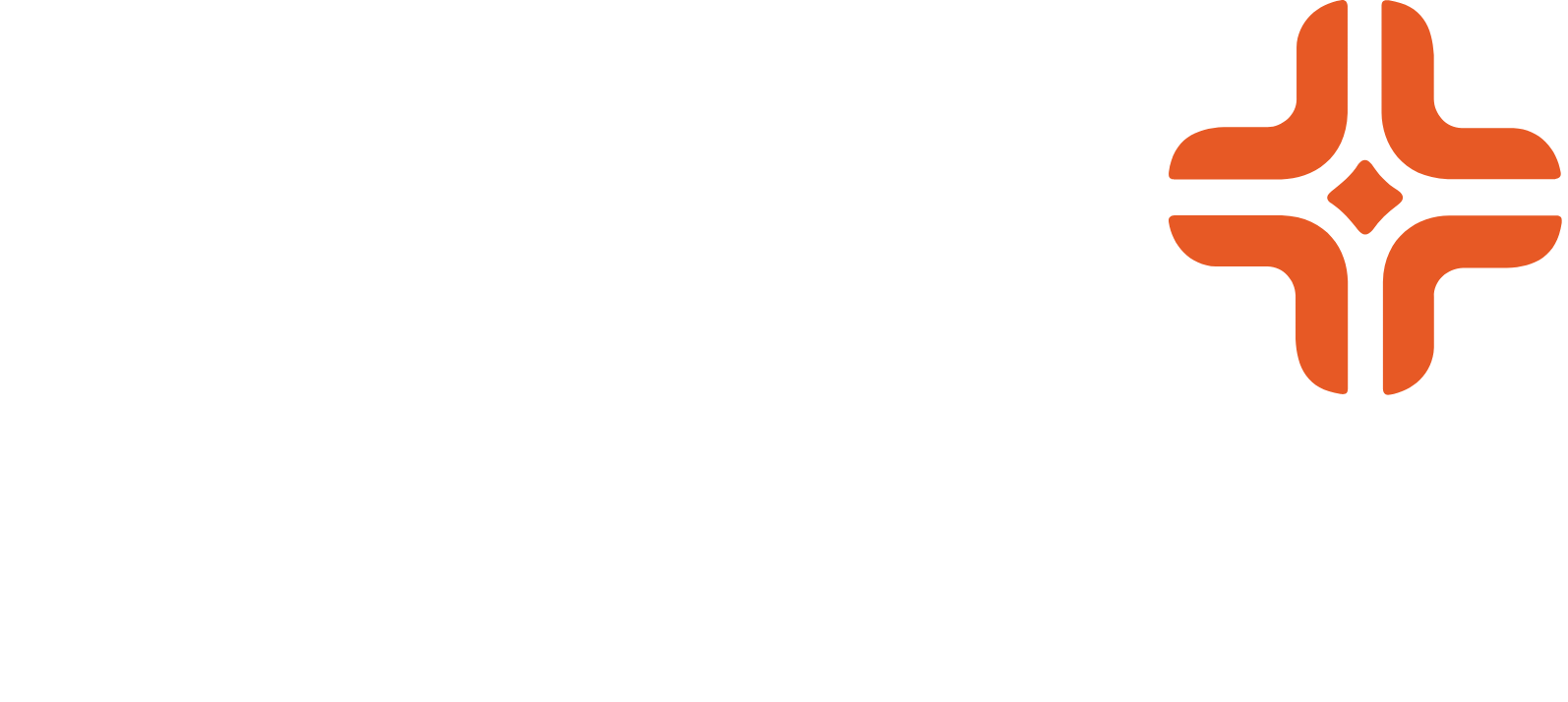 HCA Healthcare logo large for dark backgrounds (transparent PNG)