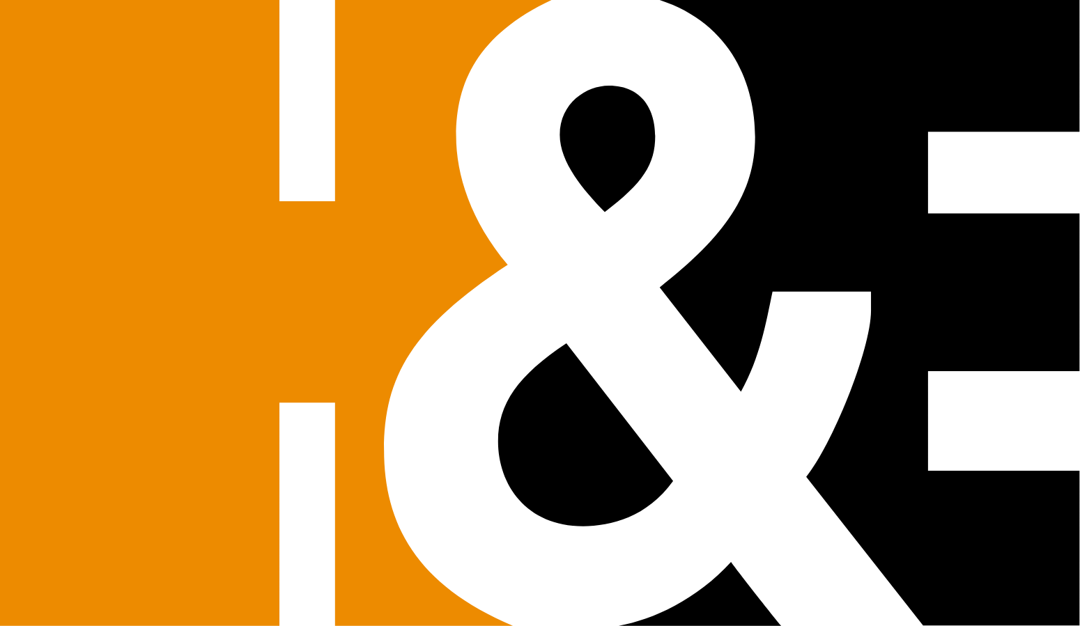 H&E Equipment Services logo in transparent PNG format