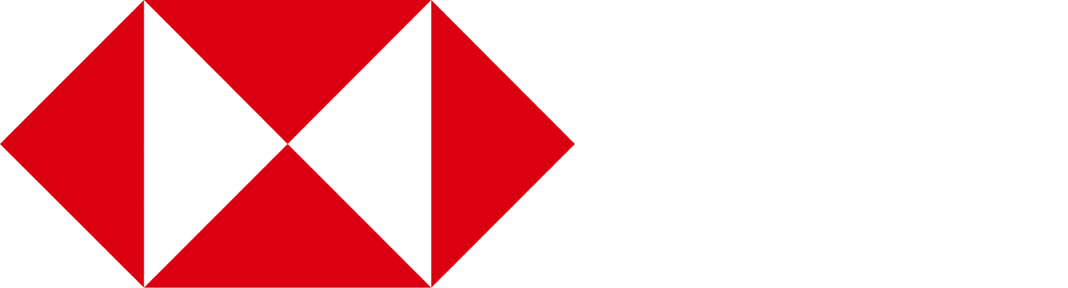 HSBC Logo groß für dunkle Hintergründe (transparentes PNG)