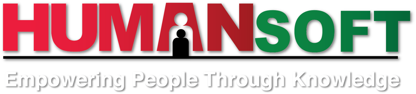 Humansoft Holding Company Logo groß für dunkle Hintergründe (transparentes PNG)