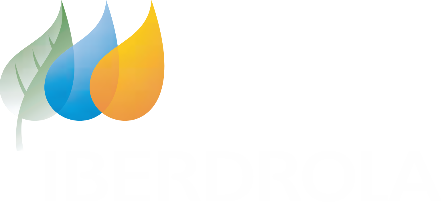 Iberdrola logo grand pour les fonds sombres (PNG transparent)