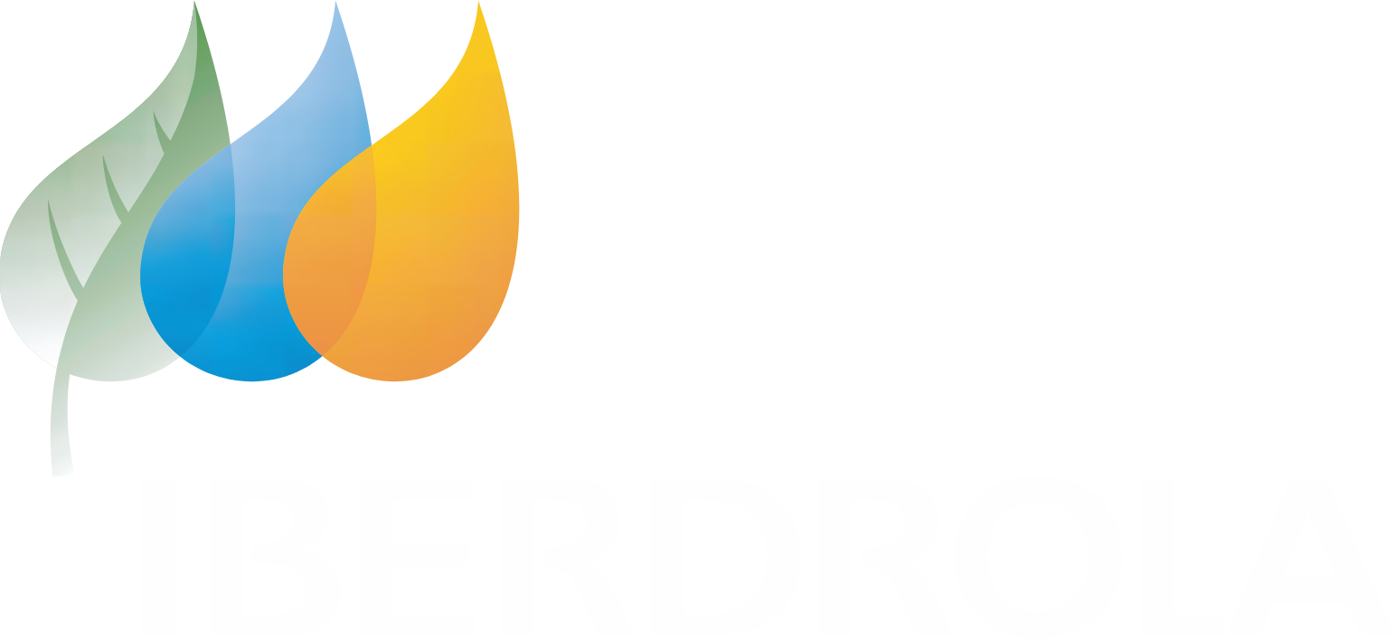 Iberdrola logo fulle size on a dark background (transparent PNG)