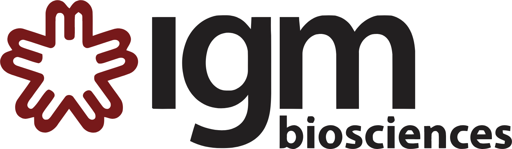 IGM Biosciences logo in transparent PNG and vectorized SVG formats