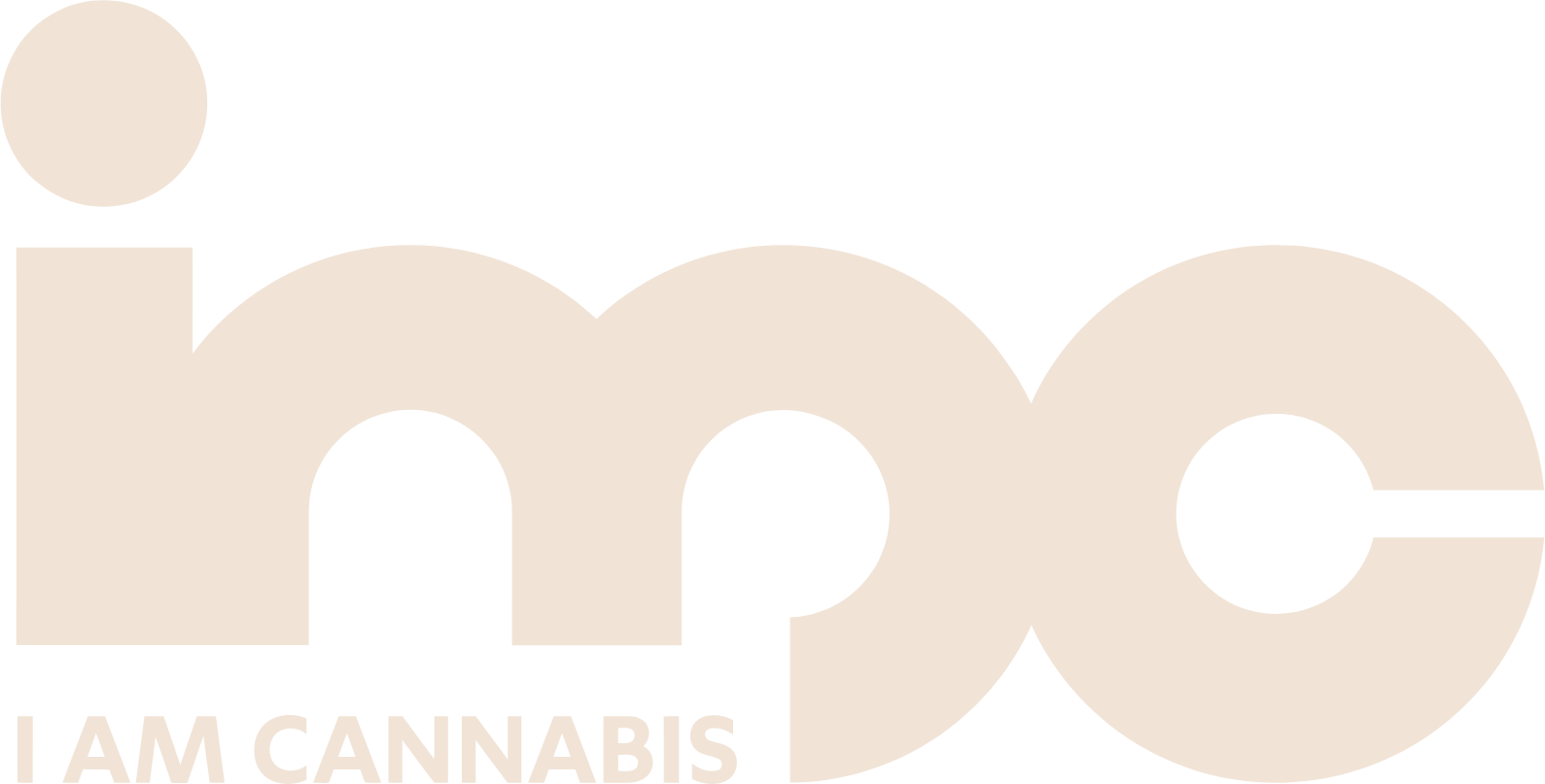 IM Cannabis logo large for dark backgrounds (transparent PNG)