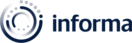 Informa plc logo large (transparent PNG)