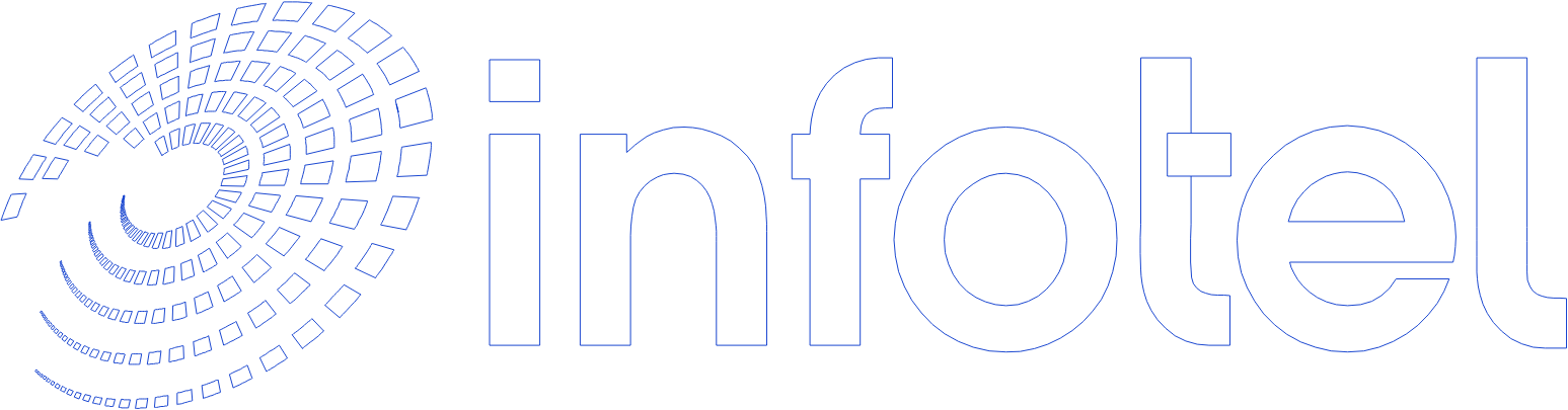 Infotel SA logo grand pour les fonds sombres (PNG transparent)