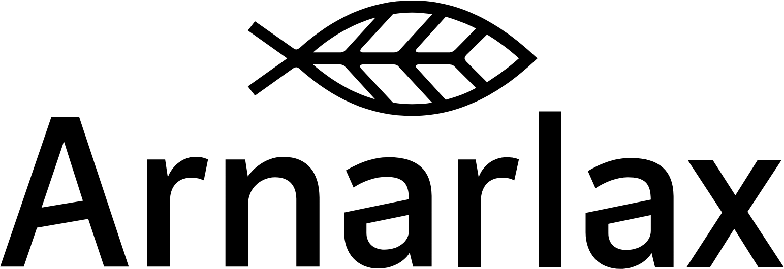 Arnarlax (Icelandic Salmon) logo large (transparent PNG)