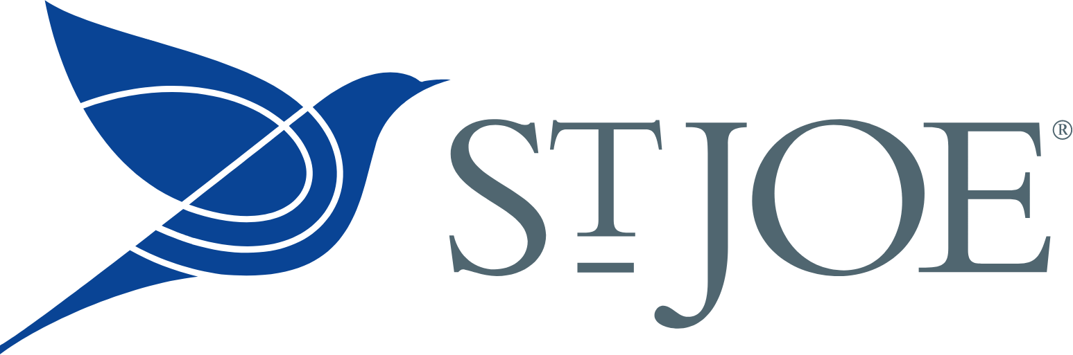 St. Joe Company logo in transparent PNG and vectorized SVG formats