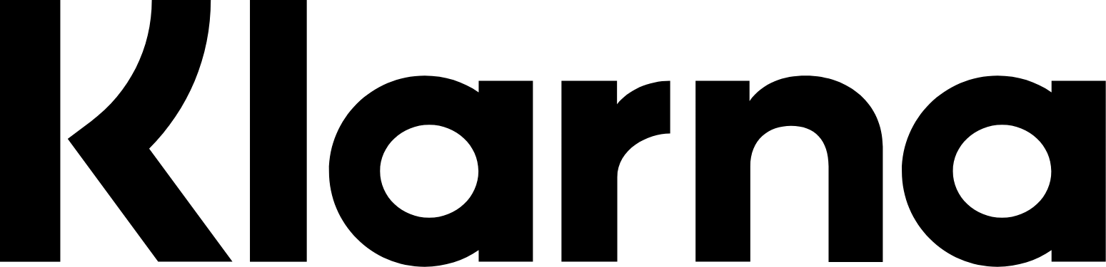 Klarna logo large (transparent PNG)