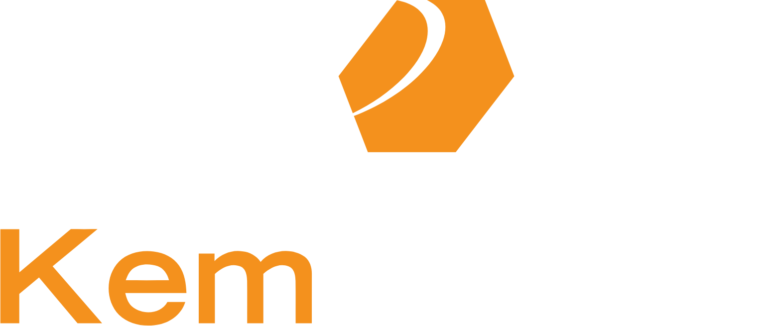 KemPharm logo fulle size on a dark background (transparent PNG)