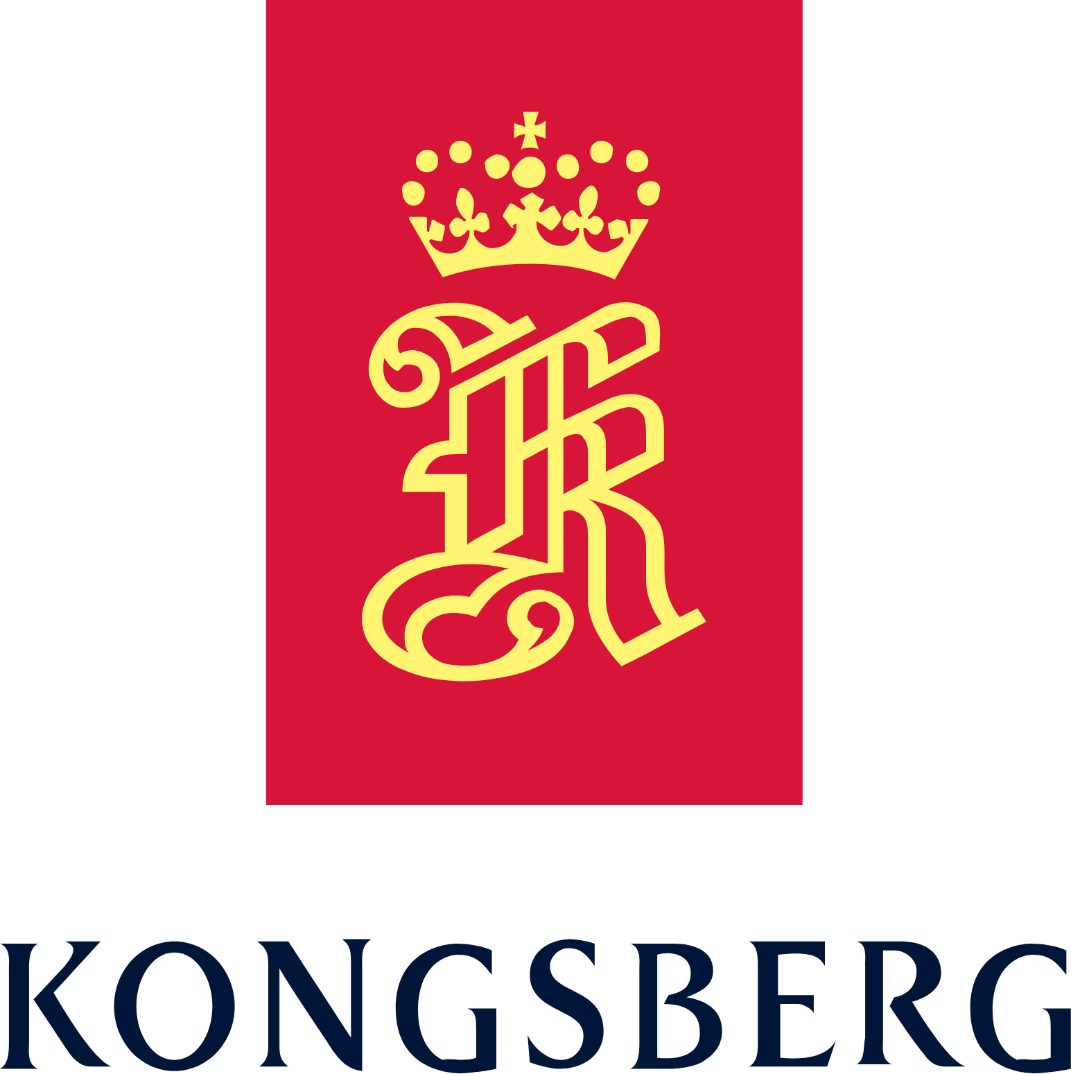 Kongsberg Gruppen logo large (transparent PNG)