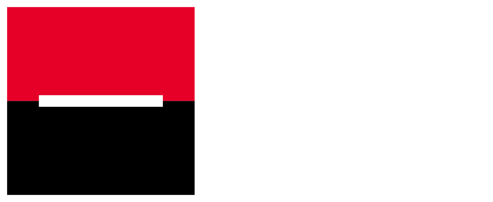 Komerční banka Logo groß für dunkle Hintergründe (transparentes PNG)