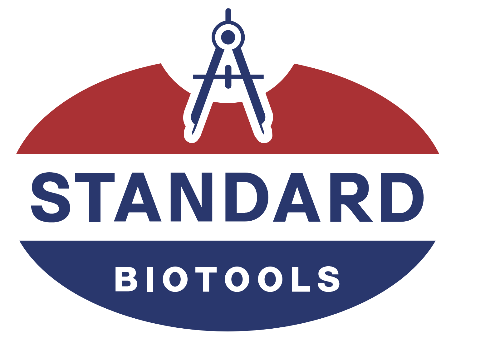 Standard BioTools logo grand pour les fonds sombres (PNG transparent)