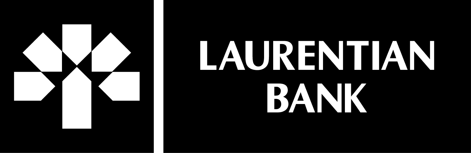 Laurentian Bank of Canada Logo groß für dunkle Hintergründe (transparentes PNG)