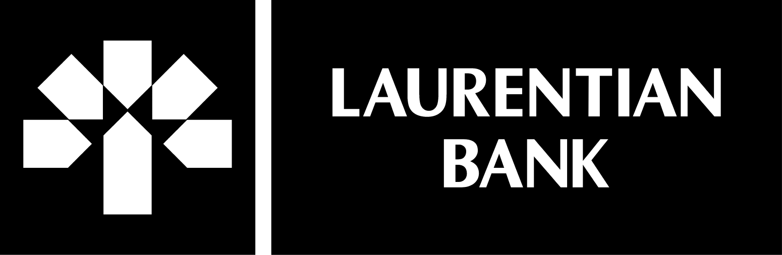 Laurentian Bank of Canada logo fulle size on a dark background (transparent PNG)